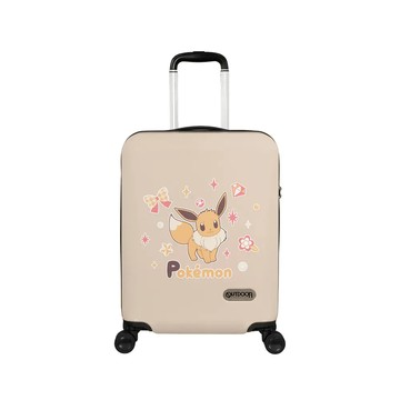寶可夢Pokemon-伊布20吋行李箱-奶茶