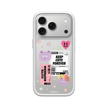 iPhone 18 Pro Mod NX -邊框背蓋組合 (相機按鈕) 白 - 煎妮花 JENNYHUA - 煎妮花可愛快遞