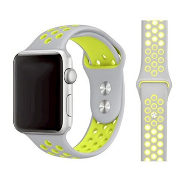 蘋果手錶 運動雙色錶帶 Apple watch洞洞矽膠錶帶 官方同款錶帶 1/2/3/4/5/6/7/8/SE代通用 免工具安裝