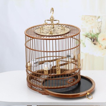 免運 鳥籠 可開發票 鸚鵡 相思竹鳥籠芙蓉靛頦玉鳥柳鶯文鳥黃雀繡眼竹皮拋光紫竹手工抽屜籠