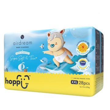 hoppi 平行輸入版 褲型尿布 15kg以上  XXL  28片