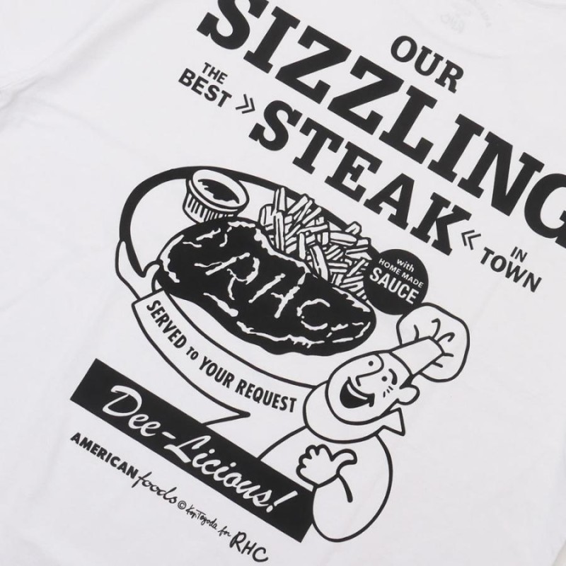 新品 ロンハーマン RHC Ron Herman AMERICAN FOODS アメリカンフーズ Steak Tee Tシャツ WHITE ホワイト  白 200008952040 半袖Tシャツ | LINEブランドカタログ