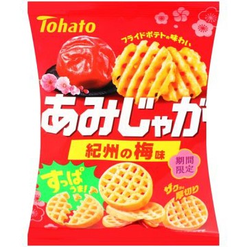 Tohato東鳩 厚切網狀洋芋片-紀州梅風味 53g