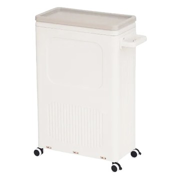 FAmILyLIFE 生活 簡約風上掀蓋附輪收納箱 40L 2.56kg  62 x 41 x 21.3cm  FL-329  1個