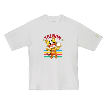 機能圓領寬版Tee｜彩虹文創｜跟著萬得福遊台灣 #R20090D069