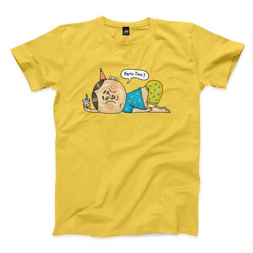 party time - 黃 - 中性版T恤