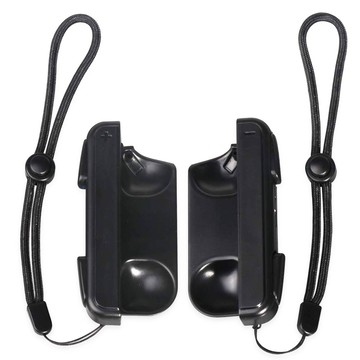 DOBE SWITCH Joy-Con 迷你充電手柄 含2個充電器、2條充電線、2條腕帶  LOTUS SWITCH Joy-Con 遙控手把/小手柄充電器 副廠  黑色  1組