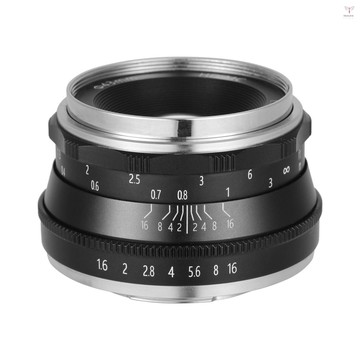 FUJIFILM ANDOER 安多爾35mm F1.6手動對焦鏡頭大光圈兼容富士富士X-A1/X-A10/X-A2/X