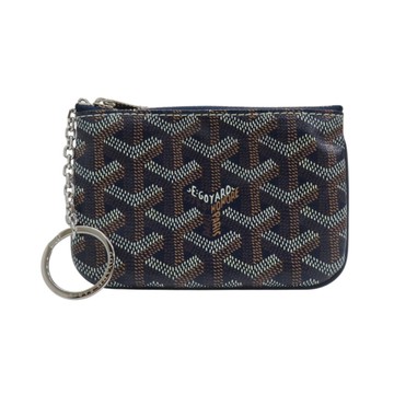 GOYARD 高雅德 藍色 Goyardine帆布 Senat Nano Key Pouch 零錢包 【二手名牌BRAND OFF】