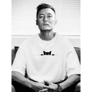 倉石一樹潮牌索羅那日系短袖t恤男士夏季ins寬松簡約圓領情侶半袖