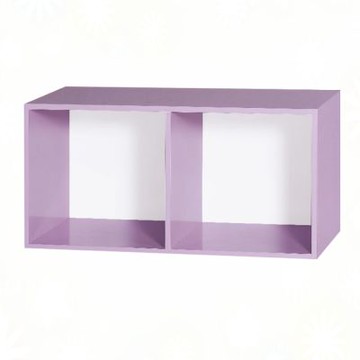 文創集-南亞塑鋼     亞特 南亞塑鋼2.7尺開放式二格組合收納櫃-80.8x40x40.4cm免組