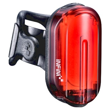 INFINI 充電尾燈 LED 紅光 38 Chips COB LED 30 流明 尺寸 53.3 x 28 x 23.5 mm  黑色 + 紅色  1個