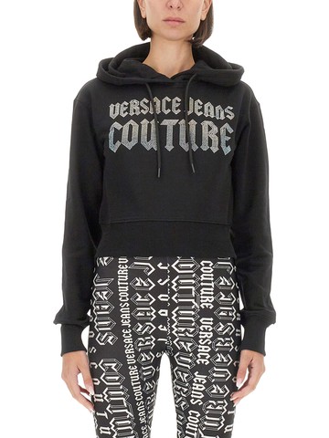 versace jeans couture sweatshirt with logo