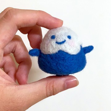 Hanju's羊毛兒。富士山小姐 ふじさん 羊毛氈 吊飾 別針 磁鐵