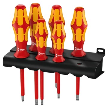 Wera 3334/6 怪牙不鏽鋼起子6支組 附展示架 032060  1組