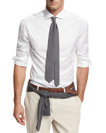 Men's Button-Down Slim-Spread Collar Shirt