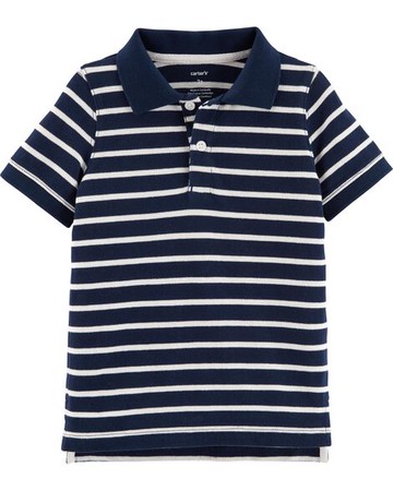 Toddler Striped Piqué Polo