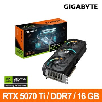 技嘉GIGABYTE GeForce RTX 5070Ti GAMING OC 16G 顯示卡 RTX 5070Ti
