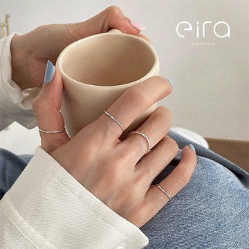 Eira Accessory 細圈戒指‧925純銀戒指‧戒指 中性款 素面 基本款 情侶對戒 尾戒 CJZ0003-G