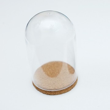 羊毛氈 手工 密封擺件 軟木塞 軟木 底托 塑料 罩子