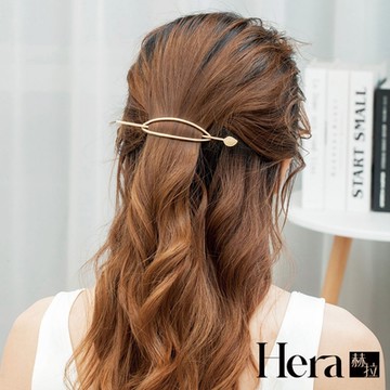 【HERA赫拉】 簡約金屬鏤空橢圓盤髮器/髮簪