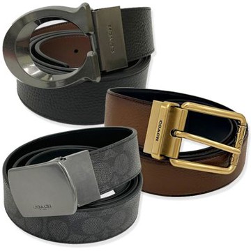 COACH 男款寬版皮帶(多款供選)