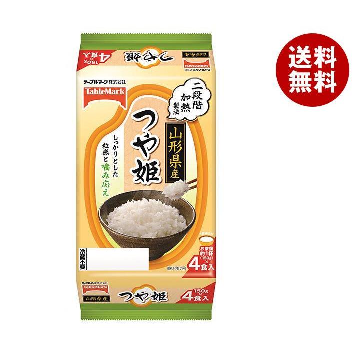 テーブルマーク 山形県産つや姫 (分割) 4食 (150g×2食×2個)×8個入｜ パックごはん レトルトご飯 ごはん