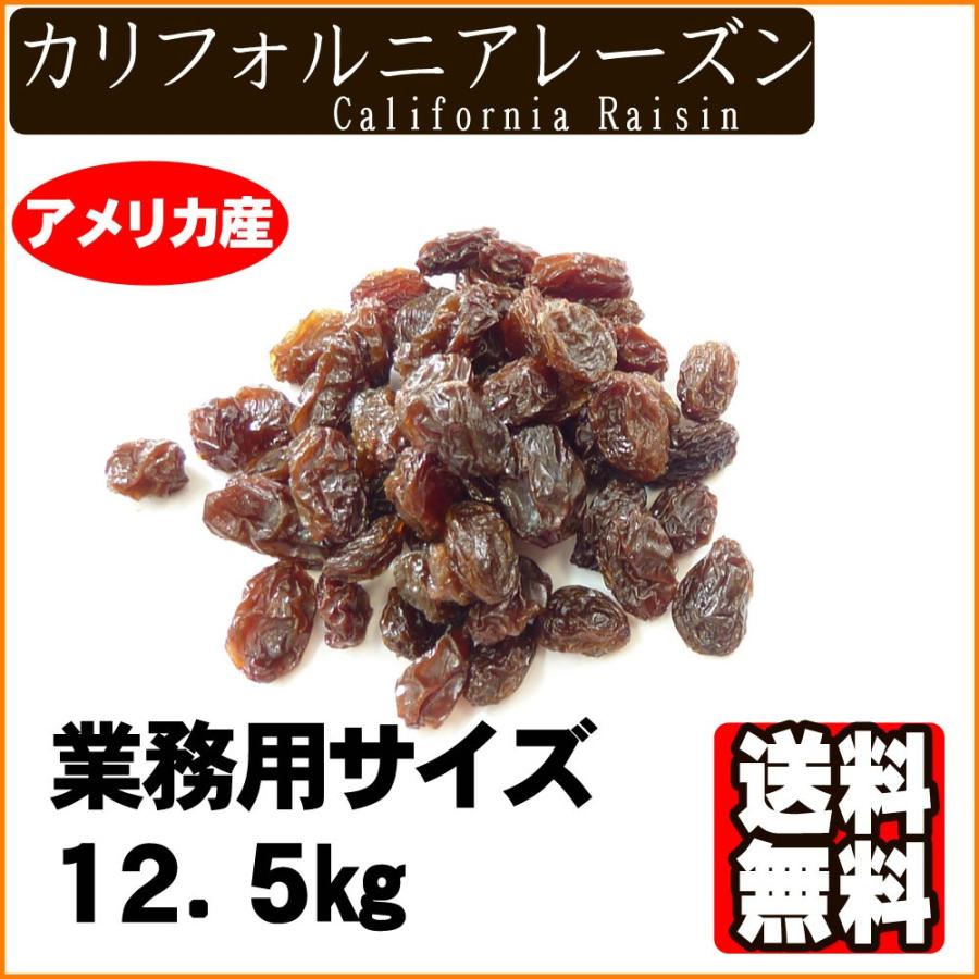 業務用カリフォルニアレーズン1箱12.5kgオイルコートあり 送料無料