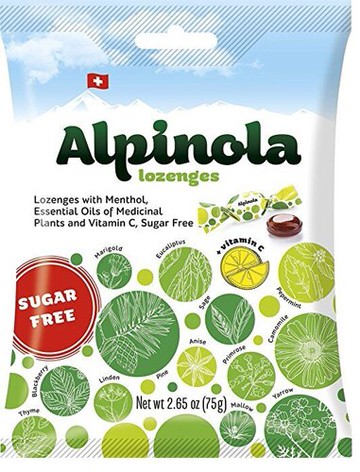 Alpinola Lozenes with Essential Oils Sugar Free Original 2.65 oz