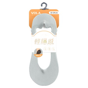 VOLA 維菈 輕隱感隱形襪 4雙組 22-24cm 網眼灰
