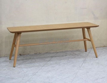 【歐風別館】班森四尺栓木色長板凳【桃園免運費】