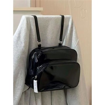 早秋可愛俏皮純色小背包2025新款韓版超百搭小包JENNIE同款雙肩包