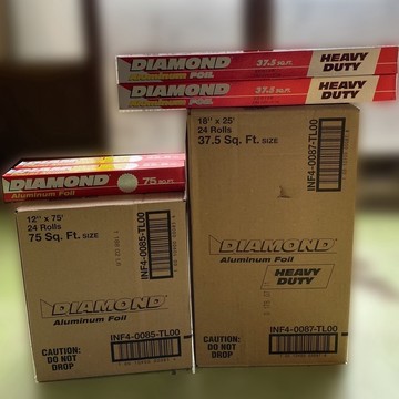 【知久道具屋】鑽石牌鋁箔紙 錫箔紙 鋁箔紙 烤肉紙 鋁箔 燒烤 烘焙紙 居家 營業用 露營 烤肉37.5呎 75呎
