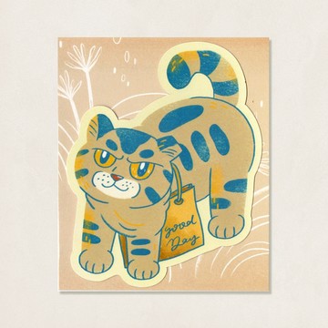 貓島日常貼紙 / 扁東揹紙袋