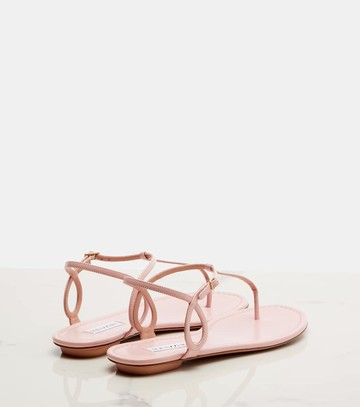 Aquazzura Almost Bare leather thong sandals