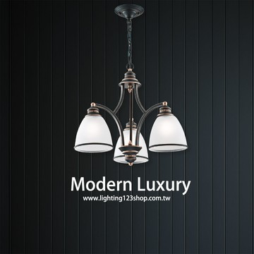 金屬烤漆玻璃造型吊燈 F57-19-30822