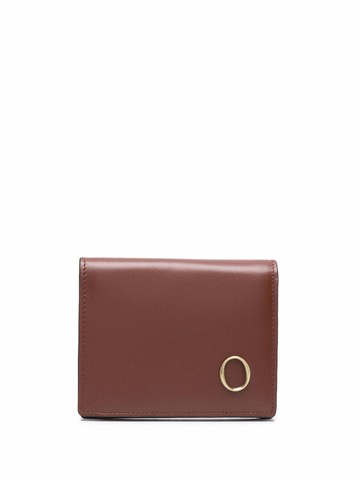 Orciani - Liberty logo-plaque wallet - women - Calf Leather - One Size - Brown