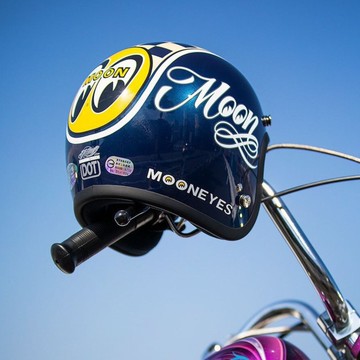 GALLOP x MOONEYES聯名款 2020年台灣限定4/3安全帽 藍色