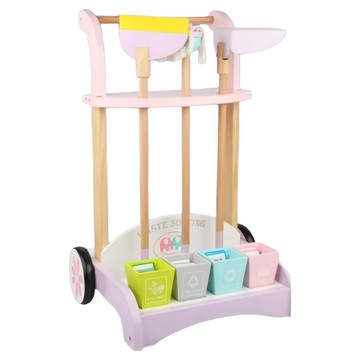 CHING-CHING 親親 清潔車 多樣玩法 益智遊戲 寓教於樂 高達40張認知卡片 趣味孩童清潔組  1個  紫色 + 灰色 + 粉色 + 藍色 + 綠色