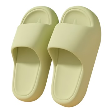 EVA踩屎感超厚休閒拖鞋 淡雅綠/36-37  240mm