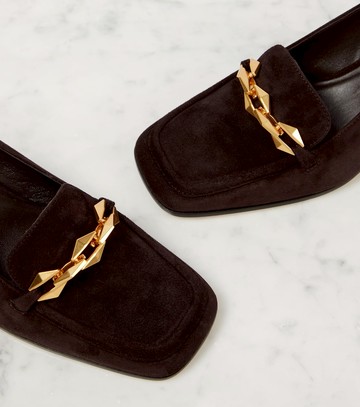 Jimmy Choo Diamond Tilda 45 suede slingback pumps