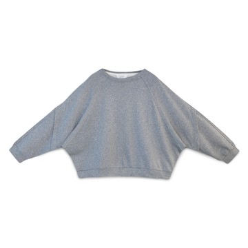 拼接蝙蝠袖上衣 深灰F