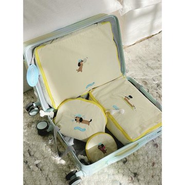 NotToday|運動小狗 旅行收納袋行李箱羽絨服衣物洗漱包便攜分裝袋