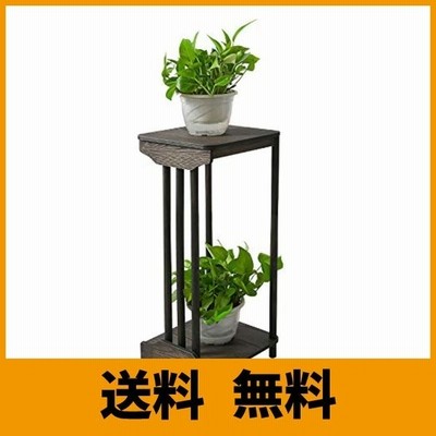 Gibolea フラワースタンド 木製 フラワーラック 花台 花瓶台 鉢置き台 観葉植物 飾り台 植木鉢スタンド 2段 玄関置物ラック アンティーク風 通販 Lineポイント最大get Lineショッピング