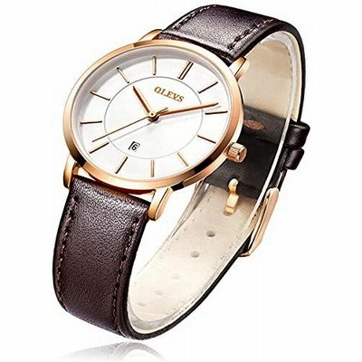 公式サイト トブランド 革ベル 防水 おしゃれ 時計 うで時計 超薄型 レディース 腕時計 Olevs女性用 革 が シンプルな文字盤 小さい アナログ レディース腕時計 Attorneyrick Com