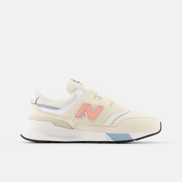 New Balance 997R [PZ997REK] 中童 運動休閒鞋 復古鞋 寬楦 魔鬼氈 舒適 奶油杏