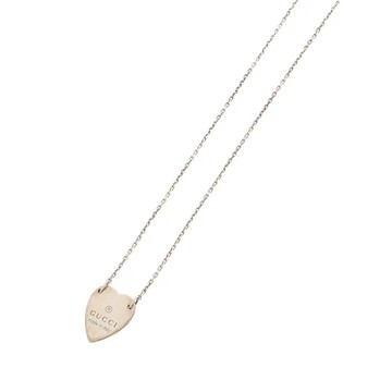 GUCCI TRADEMARK HEART 純銀愛心項鍊 / AG 925
