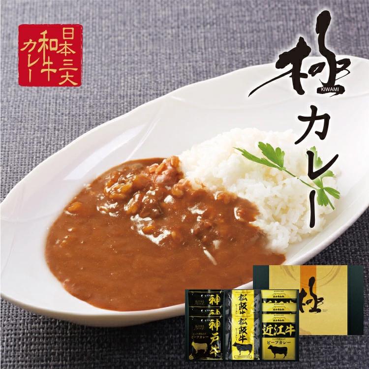 日本三大和牛 極カレー 8食セット 国産 大人気 詰め合わせ 買い置き 贈り物 ギフト プレゼント レトルト ビーフ お歳暮 お中元 お正月