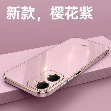 適用VIVO Y28S 5G手機殼防摔Y18 4G硅膠全包邊Y03國際版保護套海外版電鍍簡約個性創意男女情侶新款