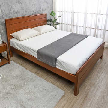 柏蒂家居-莫迪5尺雙人實木床架